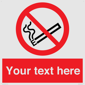 Custom No E-cigarettes / Vaping Sign